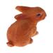 4 Style Resin Rabbit Ornament Miniature Fairy Garden Dollhouse Home Decor Wedding Party Decoration Brown Lying