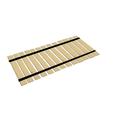 The Furniture King Wood Bed Slats King Size Closely Spaced For Specialty Bed Types Custom Width with Black Strapping Bed Frame Support Plank Boards 78 Wide