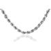 WHITE GOLD CHAINS: ROPE ULTRA LIGHT DIAMOND CUT 10K GOLD CHAIN 2MM : 16