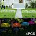 4PCS Solar Fireworks Light Garden Courtyard Decorative Fiber Optic Light Waterproof Multicolor