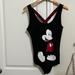 Disney Tops | Disney Mickey Mouse Body Suit | Color: Black | Size: Xlj