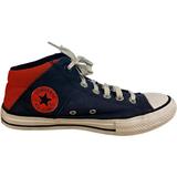 Converse Shoes | Converse Chuck Taylor All Star Axel Sneakers Mid Top Navy Orange Junior 4.5 | Color: Blue/Orange | Size: 4.5b