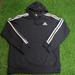 Adidas Shirts | Adidas Classic Logo Pullover Hoodie Sweatshirt Men's Size Medium | Color: Black/White | Size: M