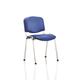 Dynamic BR000072 ISO Stacking Frame Chair Without Arms - Black/Blue