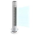 Meown Tower Fan 31'' with Remote, Quiet Cooling Fan, 90° Oscillating Fan with 3 Speeds, 2 Modes, 7H Timer, Bladeless Fan, Standing Floor Fans, Available in white colour