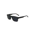 KIMOA - Sidney Black is black - Sunglasses Men and Women - Polarized Sunglasses - One Size - Glossy Transparent Black with Blue Lens