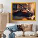 17 Stories Black McClaren Sports Car Racing in Italian Street II - Print on Canvas in Black/Orange | 12 H x 20 W x 1 D in | Wayfair