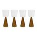 Hokku Designs Viterbo Wine White Wine Glasses, Set of 4 Glass in Brown | 7.75 H x 3.25 W in | Wayfair 4B1F0A0F30464B19AEF8C3925DE973DB