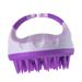 Silicone scalp brushes wet and dry Handheld Hair Scalp Massager for home Bath Violet