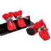 Panda Superstore Cute Candy Color Pet Dog Puppy Shoes Boots Rain Boots Red - Number 7 - 4 Piece