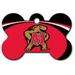 Maryland Terrapins NCAA Custom Engraved Dog ID Tag - Bone