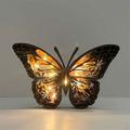 Boluotou 3D wooden creative forest animal decorations multi-layer 3D carving process handmade wooden luminous butterfly multi-layer forest lazy tree