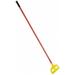 Invader Wet Mop Handle Fiberglass Plastic Head Red