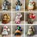 Christmas Gnomes Plush Dolls with Pumpkin Snowman Elk Antlers and More Home Decoration Harvest Dwarf Dolls Soft Cloth Thanksgiving Ornaments Xmas Gift