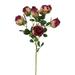 Farfi 1 Bouquet Artificial Flower Retro Realistic 7 Heads Floral Arrangement Artificial Rose for Dining Room (Rose Red)