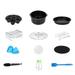 VerPetridure 8 Air Fryer Accessories Baking Set of 12 8 Air Fryer Accessories Baking Set of 1212Pcs Air Fryer Accessories Kit Deep Hot Air Fryer with 8 Inch Cake Barrel