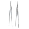 Food Clips Stainless Steel Food Clamps Steak Clamp Small Food Clips Kitchen Gadget2Pcs Stainless Steel Steak Tweezers Practical Food Clips Food Tongs BBQ Supplies