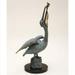 San Pacific International 15.5H in. Pelican Eating Fish Statue