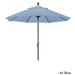 Havenside Home North Bend 9-foot Sunbrella Crank Open Auto-tilt Bronze Patio Umbrella by Air Blue