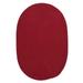 Colonial Mills 12 Maroon Red Reversible Round Handcrafted Area Rug