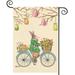 Easter Garden Flag Double Sided Vertical 12Ã—18 Inch Bunny Banners Spring Yard Outdoor Farmhouse Decoration