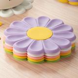 Flower Rubber Jar Opener Gripper Pad Silicone Heat Insulation Pad Daisy -Rubber Grippers for Opening Jars