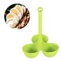 amousa Egg Holder Steamed Egg Tray Steaming Or Boiling Egg Silicone Egg Holder Egg Poaching For Kitchen Gadgets Dining Kitchen Tools