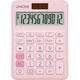 Pink Calculator with a Bright LCD Dual Power Handheld Desktop. Business Office High School