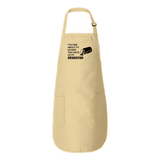 Exceeding Limits of Medication Full-Length Apron with Pockets Natural One Size