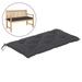 Garden Bench Cushion Anthracite 43.3 x19.6 x2.7 Fabric