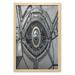 Eye Wall Art with Frame Robot Eye with Wires Futuristic Technology Cyborg Mechanical Industrial Printed Fabric Poster for Bathroom Living Room Dorms 23 x 35 Charcoal Grey by Ambesonne