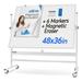 Oline Double Sided Rolling Adjustable Dry Erase Magnetic White Board