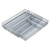 Honey-Can-Do KCH-02163 Steel Mesh 7-Compartment Expandable Utility Drawer Organizer Silver