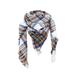 Women s Plaid Scarf Fall Winter Warm Cashmere Fringed Edges Shawl Wrap Casual Fashion Soft Comfy Super Large Size Knitted Poncho Cape Scarf