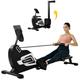 Magnetic Rowing Machine Folding Rower with 14 Level Resistance Adjustable Leg Press Machine Workout Equipment for Women LCD Monitor and Tablet Holder for Foldable Rower Home Gym Cardio Workout