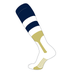 TCK Elite Baseball Knee High Stirrup Socks (G 7in) Navy White Vegas Gold (L)