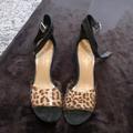 Jessica Simpson Shoes | Jessica Simpson Sharron Block Heel Leopard Print | Color: Black/Brown | Size: 11