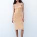 Zara Dresses | Crochet Zara Dress | Color: Tan | Size: M