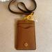 Tory Burch Accessories | $128 New With Tag Tory Burch Emerson Leather Id Lanyard With Keyring | Color: Brown | Size: Os