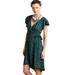 Anthropologie Dresses | Anthropologie Hd In Paris Black Green Floral Faux Wrap Tunic Dress | Color: Black/Blue | Size: 0