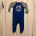 Converse One Pieces | Conversebabyboyromper/Coverall Blue Logo 1 Piece Outfit Sz 18m | Color: Blue/Gray | Size: 18mb