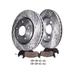 2004, 2007-2009 Dodge Durango Rear Brake Pad and Rotor Kit - Detroit Axle