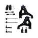 1999-2006 Chevrolet Silverado 1500 Front Control Arm Ball Joint Tie Rod and Sway Bar Link Kit - Detroit Axle