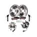 2008-2014 Cadillac Escalade ESV Front Brake Pad and Rotor and Wheel Hub Kit - Detroit Axle