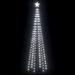 The Holiday Aisle® Vidaxl Christmas Cone Tree Cold White 136 Leds Decoration 2X8 Ft | 8 H x 2 W x 2 D in | Wayfair 2EB44CB7B6F941C5BC8C5D511FF5D144