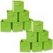 Rebrilliant Collapsible Fabric Cubes, 11" Storage Bins - Gray Set of 12 Fabric in Green | 11 H x 10.5 W x 10.5 D in | Wayfair