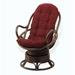 Lounge Chair - Bay Isle Home™ Gartman 28" W Tufted Swivel Lounge Chair Rattan/Wicker/Other Performance Fabrics in Gray | Wayfair