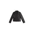 Ted Baker Women's Fitted Leather Biker Jacket - Size 8 Black