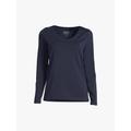 Esprit Women's Long Sleeve V-Neck T-Shirt - Size XS Blue