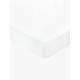 Bedeck of Belfast Fine Linens 600tc Fitted Sheet - Size Single White